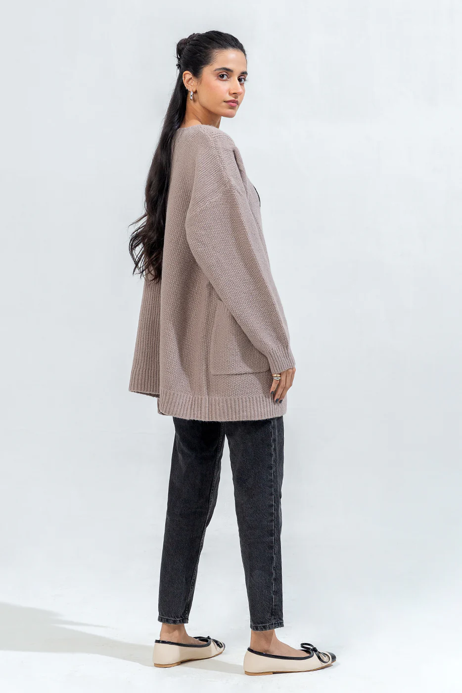 TEXTURED KNIT SHRUG - Image 3