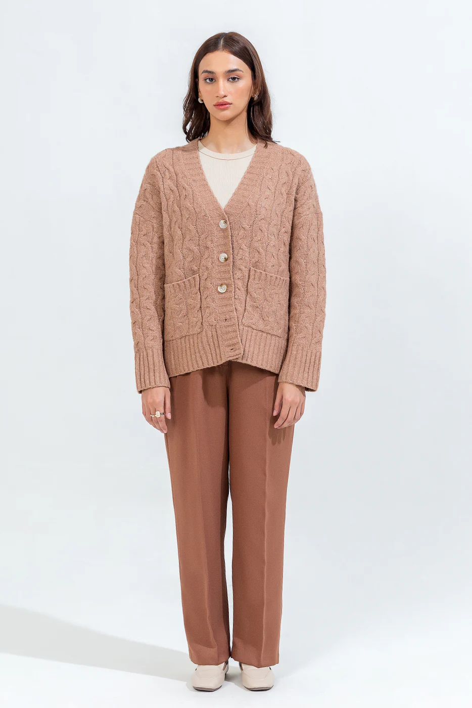 CABLE KNIT CARDIGAN - Image 4