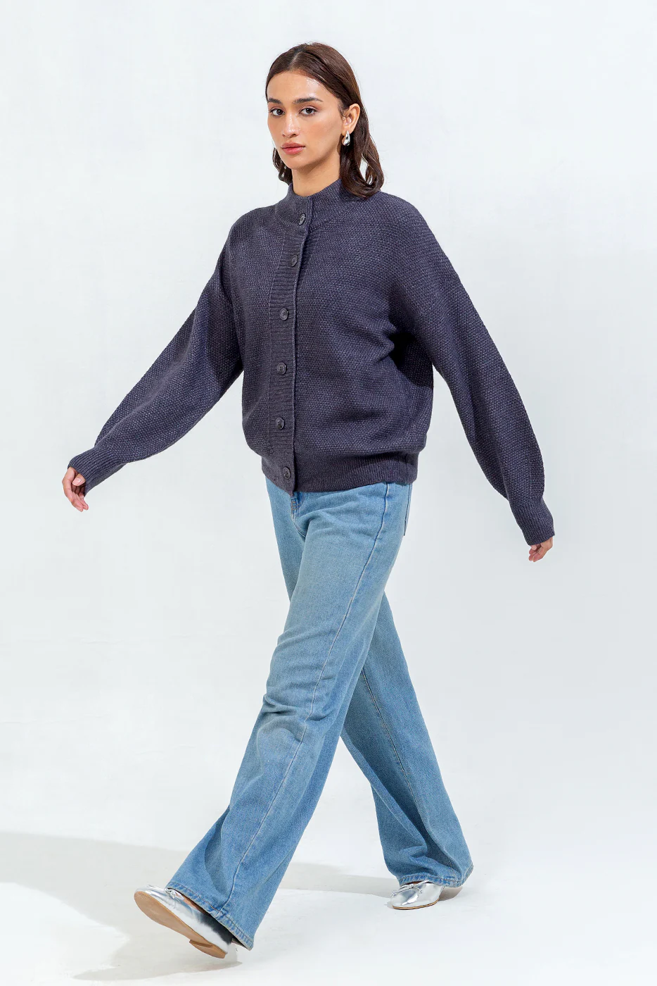CREW NECK CARDIGAN - Image 2