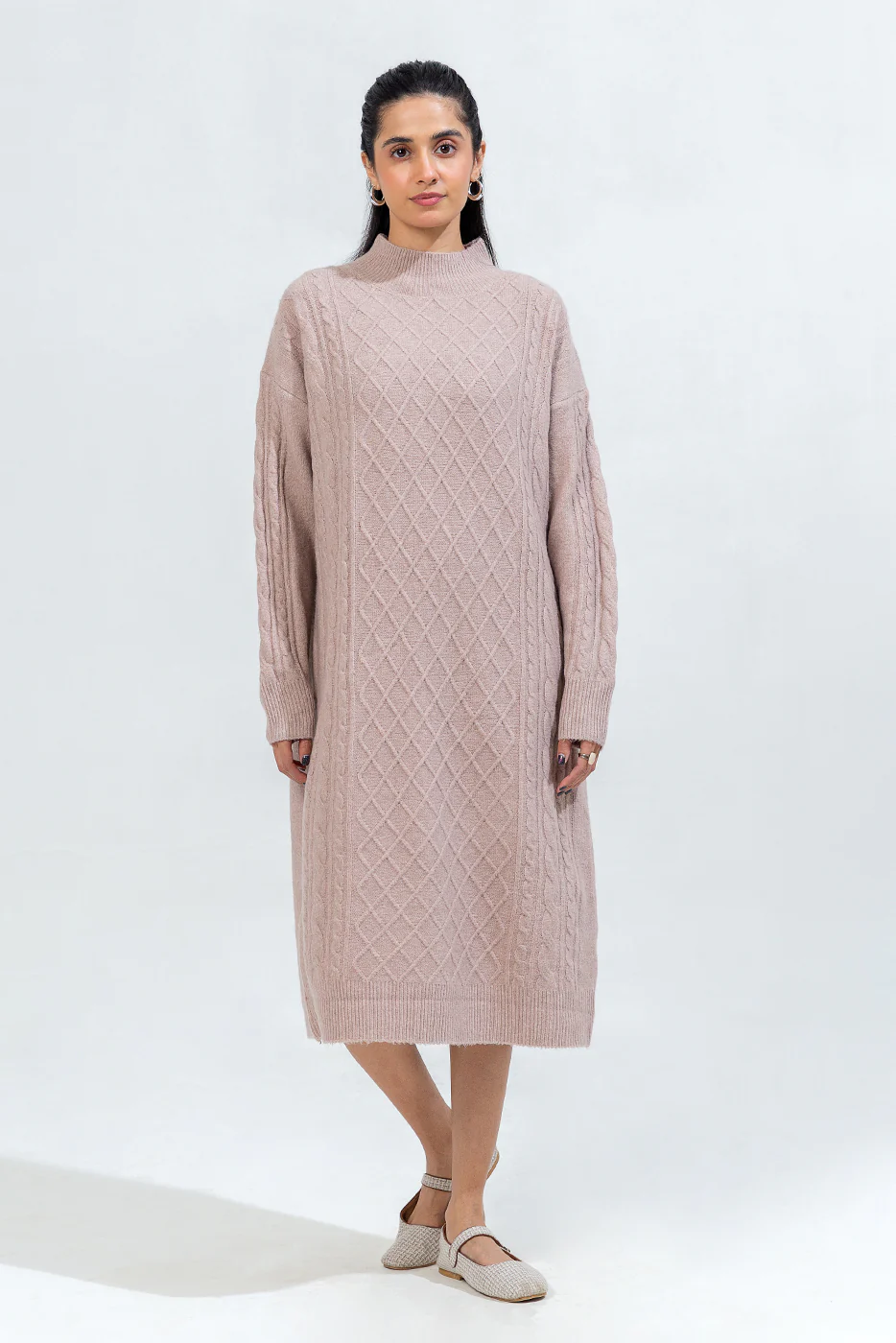 KNITTED LONG DRESS - Image 3
