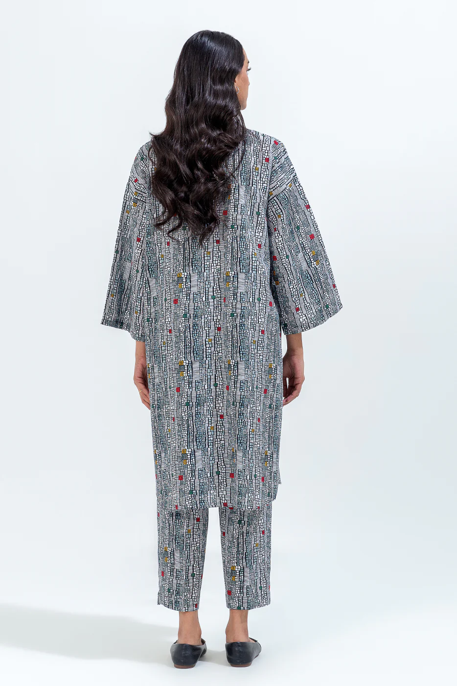 PRINTED KHADDAR SHIRT (PRET) - Image 3