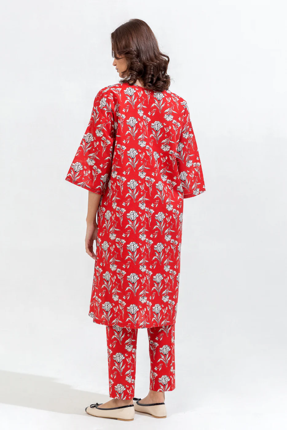 PRINTED KHADDAR SHIRT (PRET) - Image 3