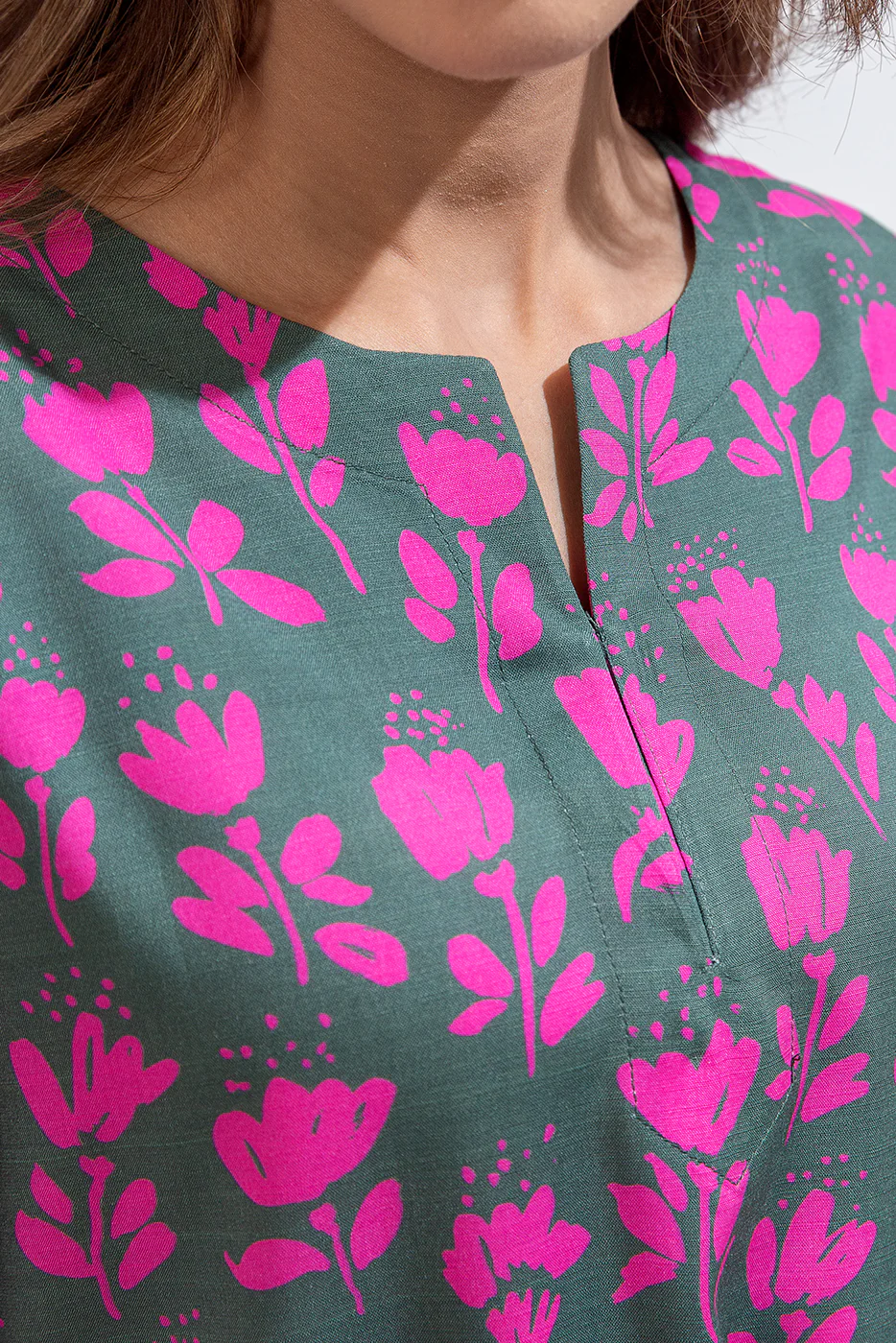 PRINTED VISCOSE SHIRT (PRET) - Image 4