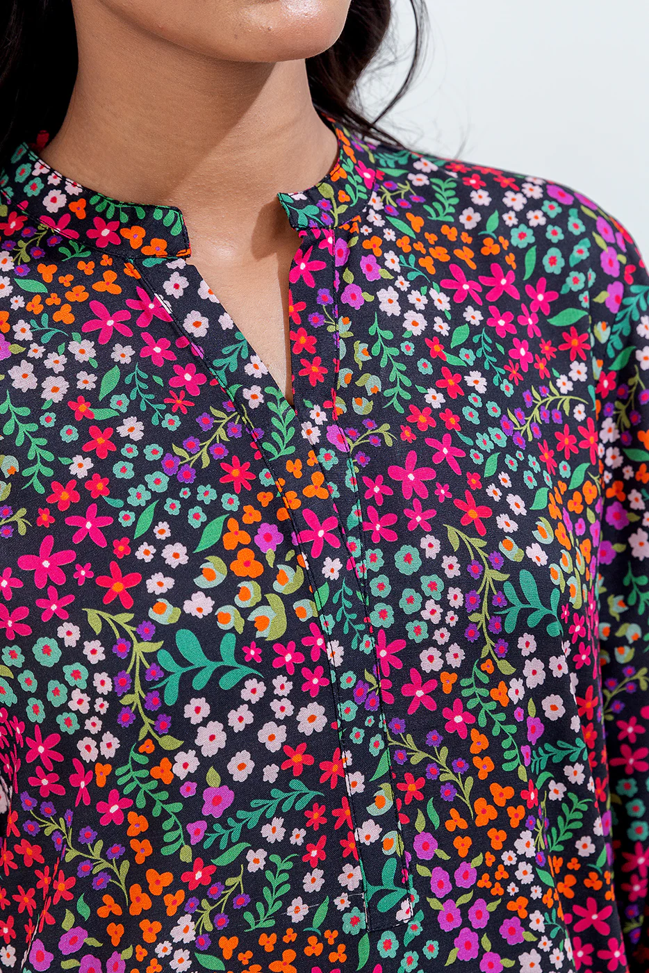 PRINTED VISCOSE SHIRT (PRET) - Image 4