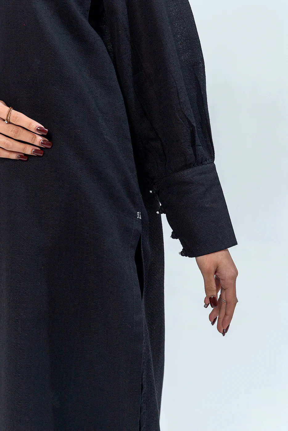 2 PIECE BASIC KHADDAR JACQUARD SUIT (PRET) - Image 4