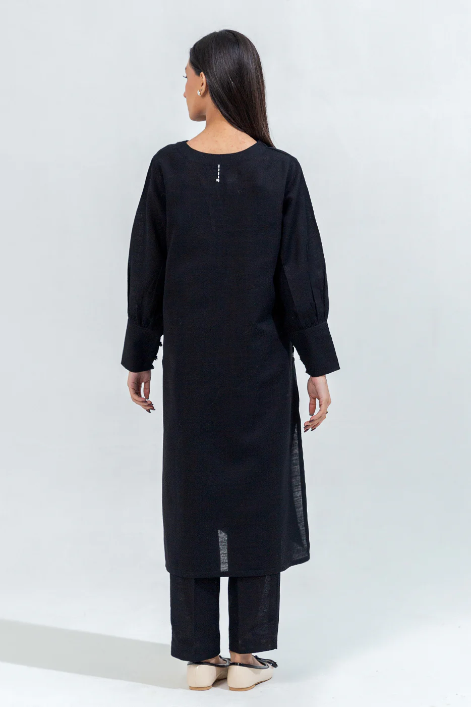 2 PIECE BASIC KHADDAR JACQUARD SUIT (PRET) - Image 5