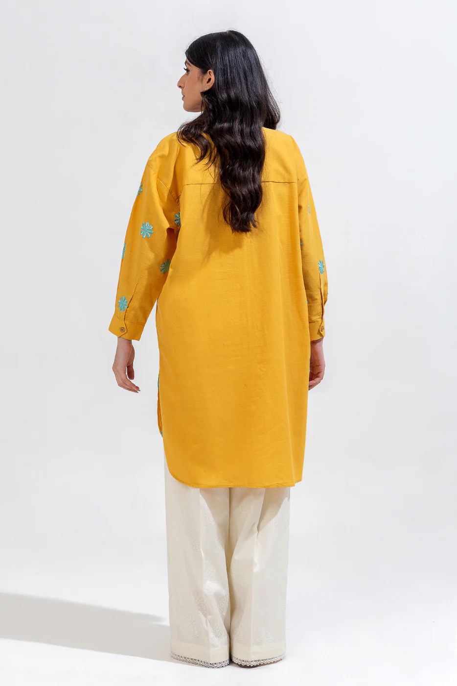 EMBROIDERED KHADDAR SHIRT (PRET) - Image 3