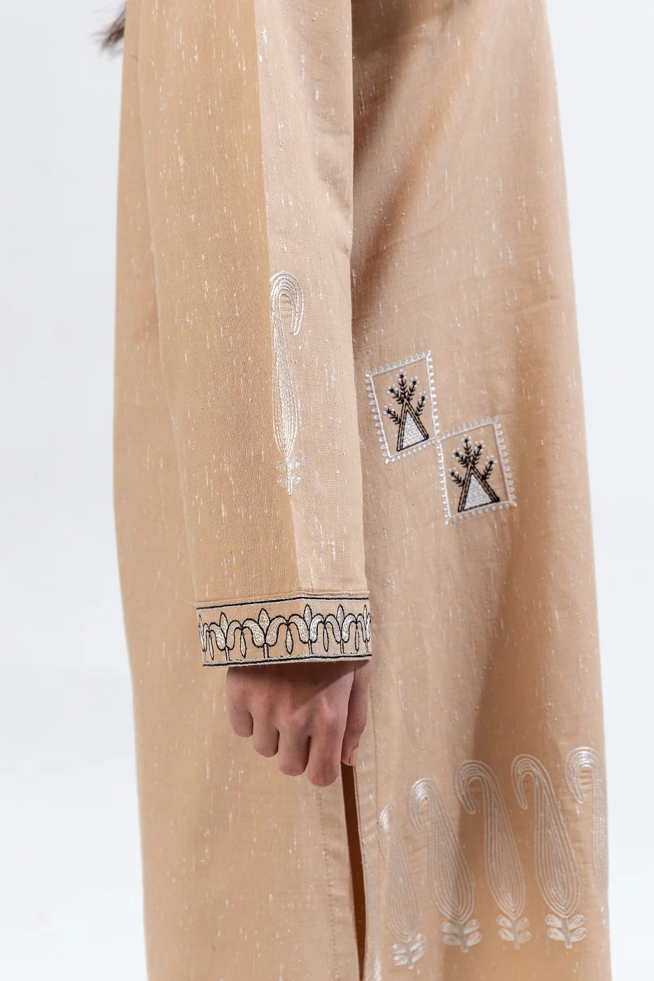 2 PIECE EMBROIDERED KHADDAR SUIT (PRET) - Image 2