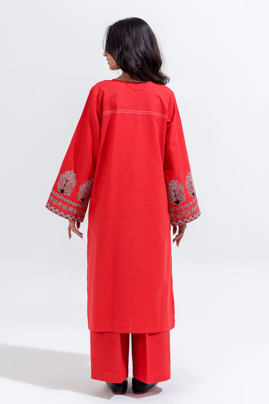 2 PIECE EMBROIDERED KHADDAR SUIT (PRET) - Image 3