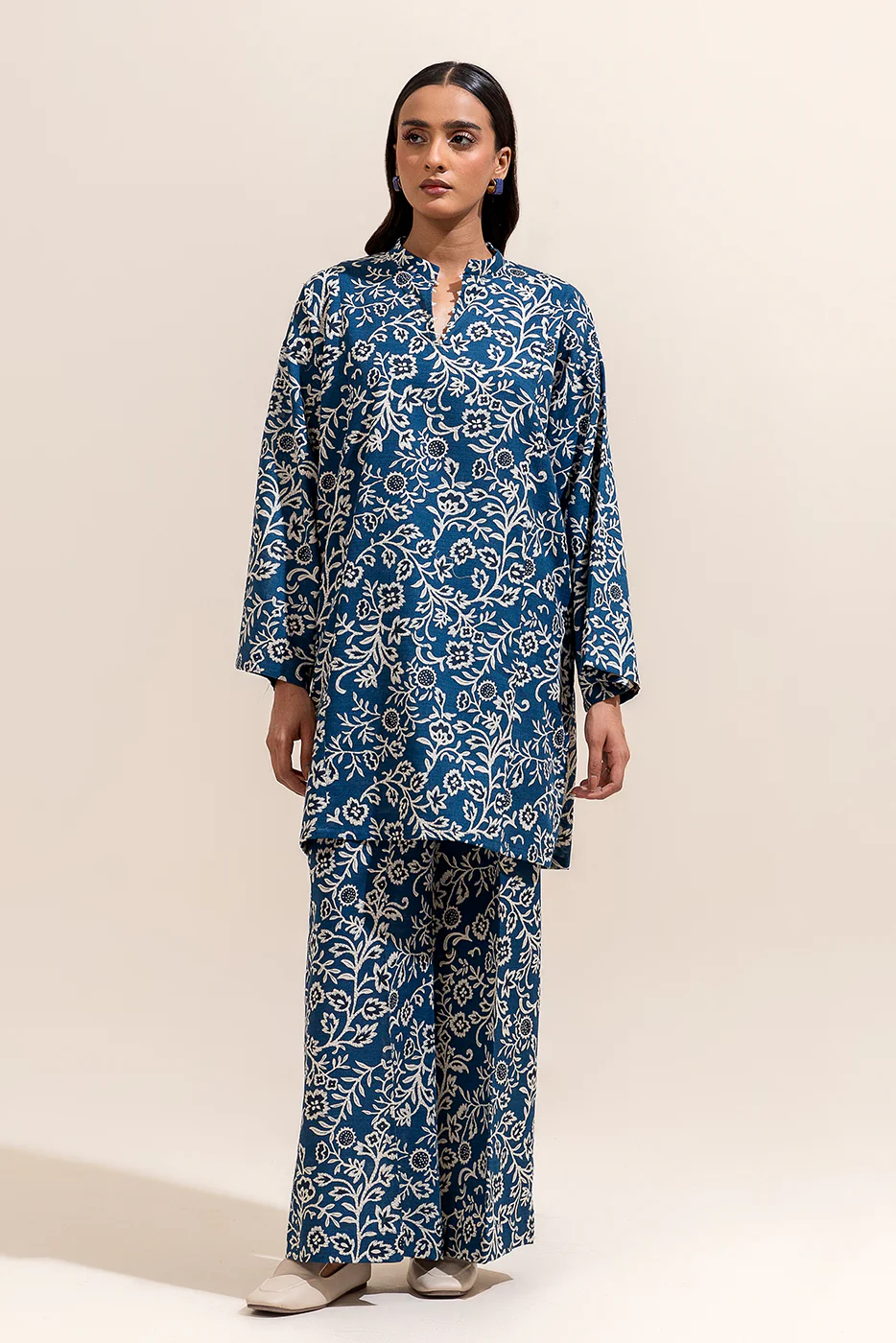 2 PIECE PRINTED KHADDAR SUIT-AZURE CURVE (UNSTITCHED) - Image 3