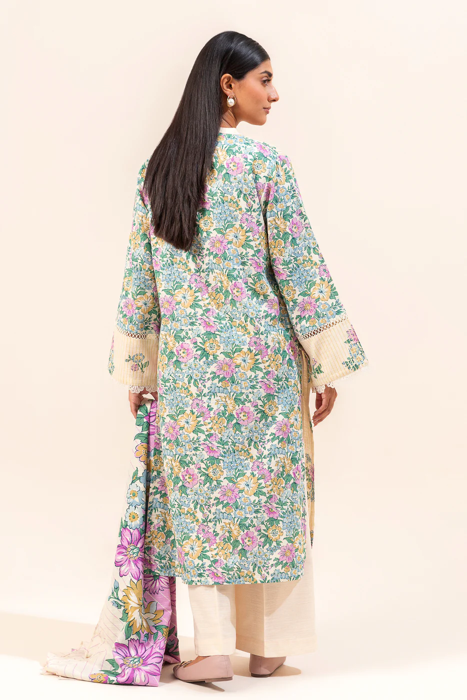 3 PIECE PRINTED KHADDAR SUIT-FLORAL EUPHORIA (UNSTITCHED) - Image 6