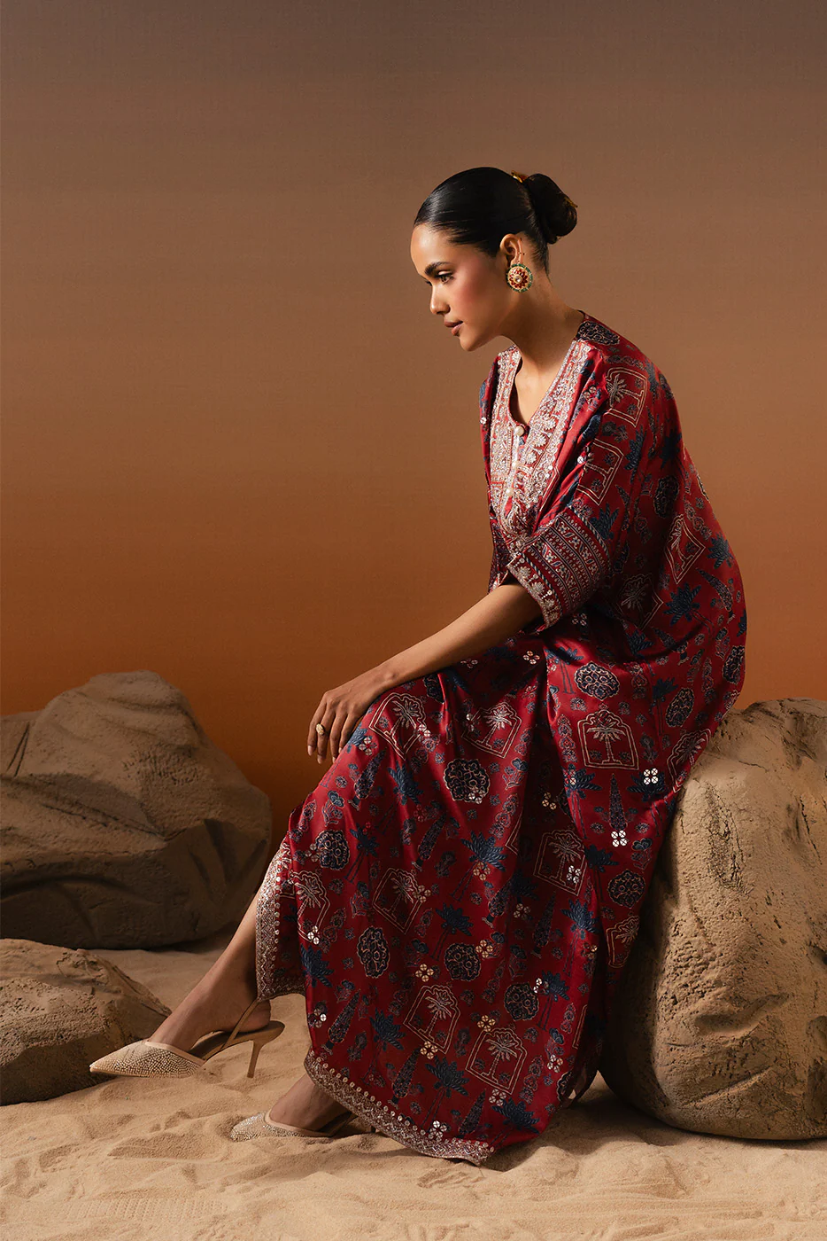 EMBROIDERED SHAMOZE SILK SHIRT (LUXURY-PRET) - Image 6
