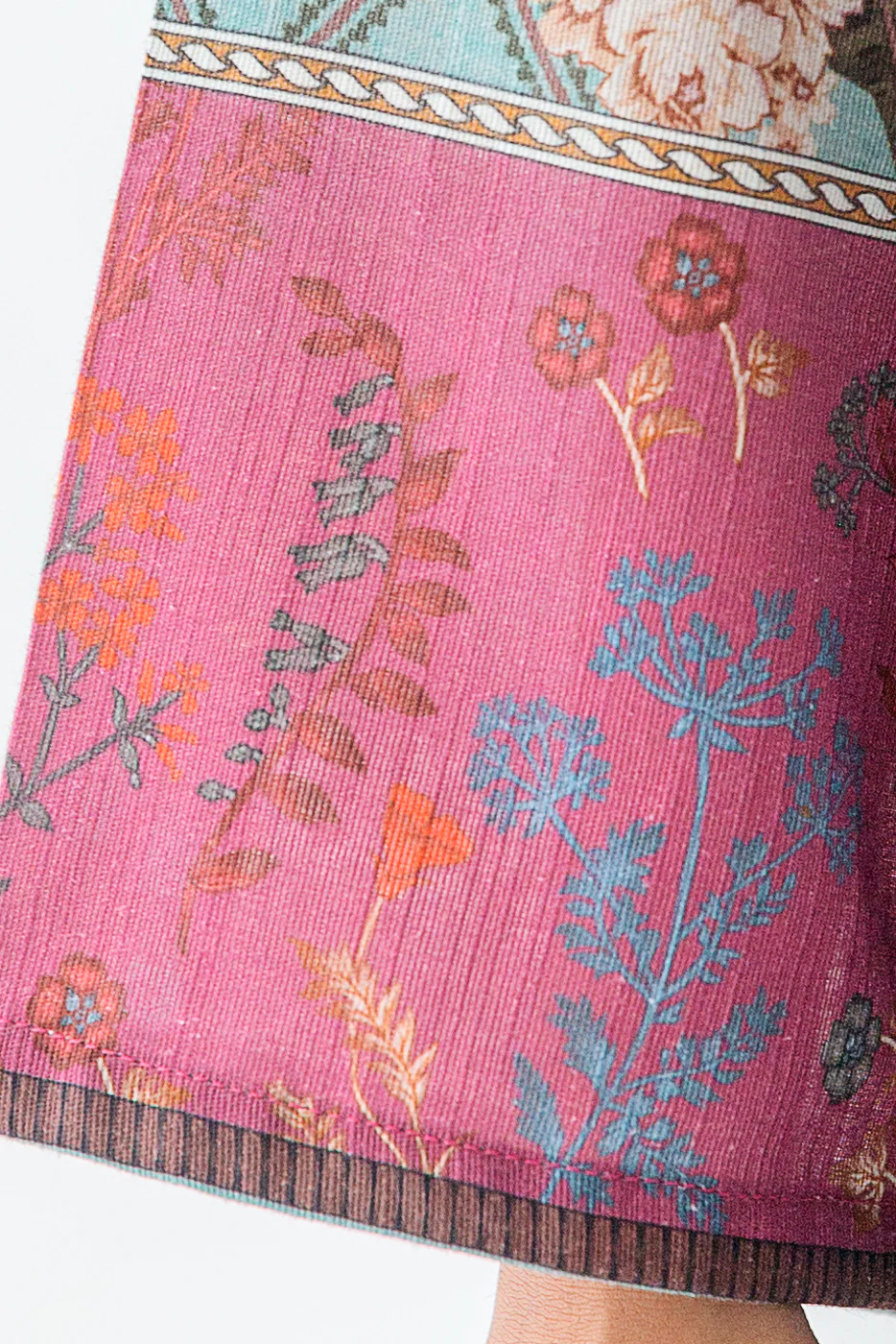 1 PIECE - PRINTED KHADDAR SHIRT - FROSTY PATIO (UNSTITCHED) - Image 4