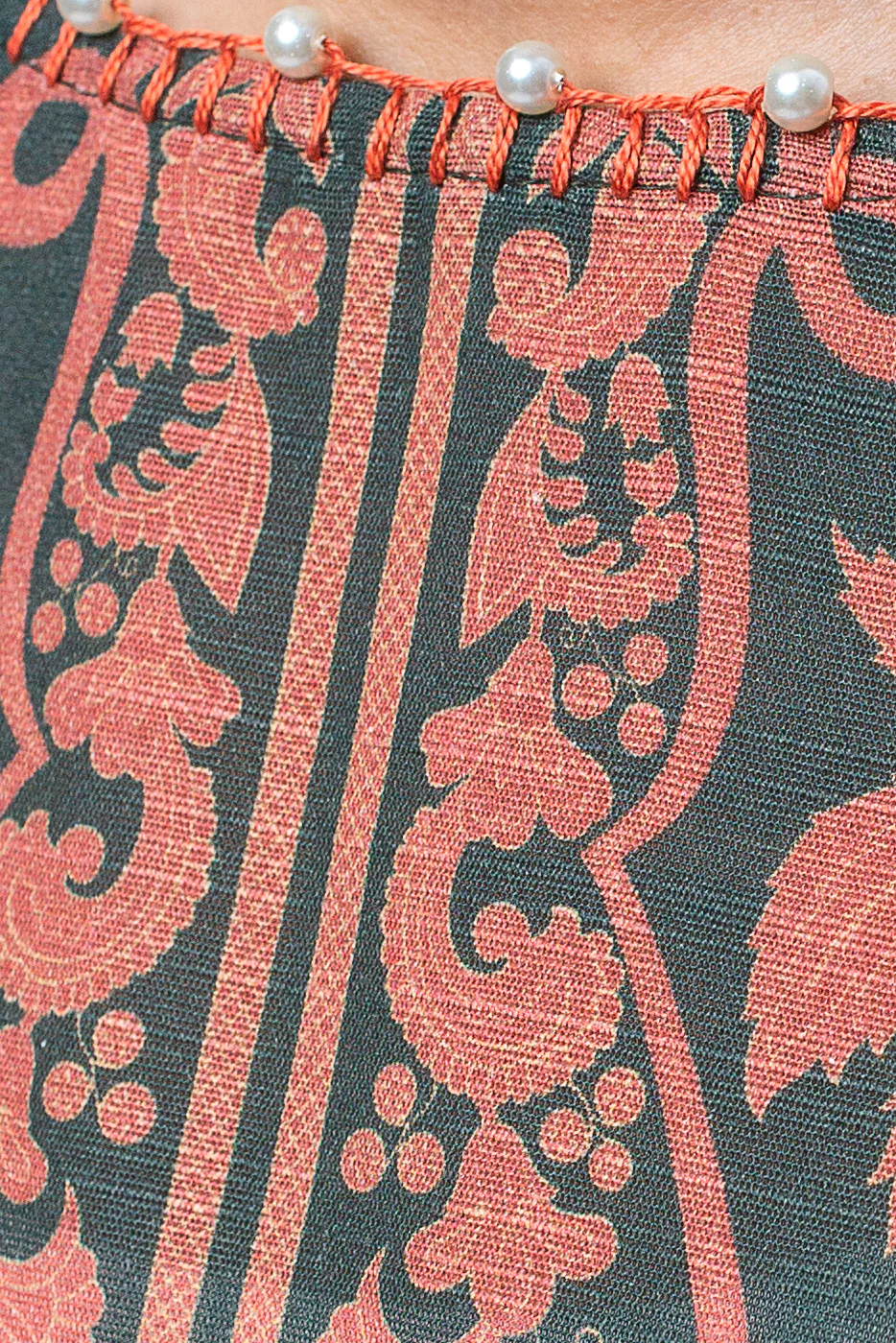 2 PIECE PRINTED KHADDAR SUIT-NOSTALGIA EMERALD (UNSTITCHED) - Image 3
