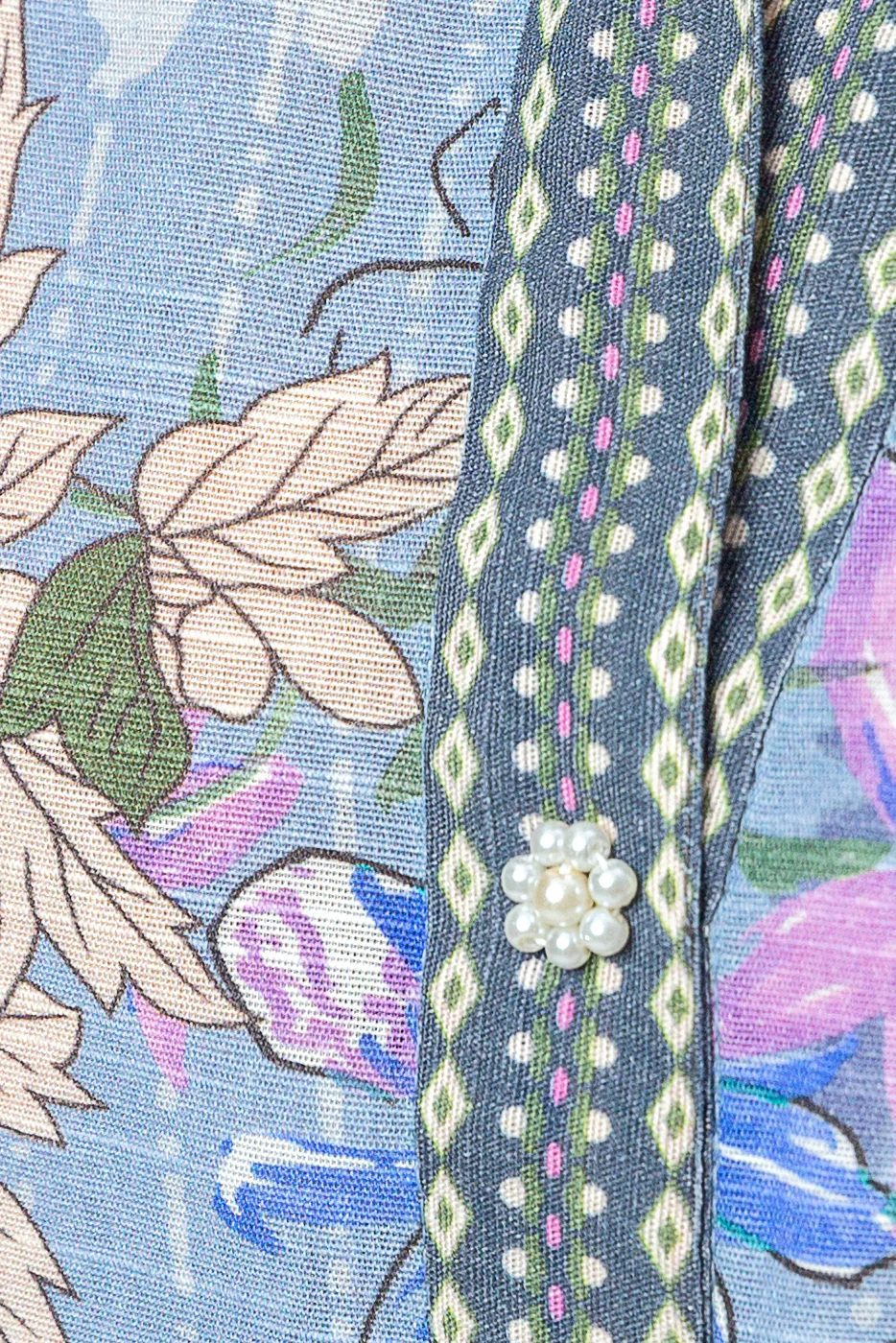 2 PIECE EMBROIDERED JACQUARD SUIT-FLORAL HEAVEN (UNSTITCHED) - Image 3