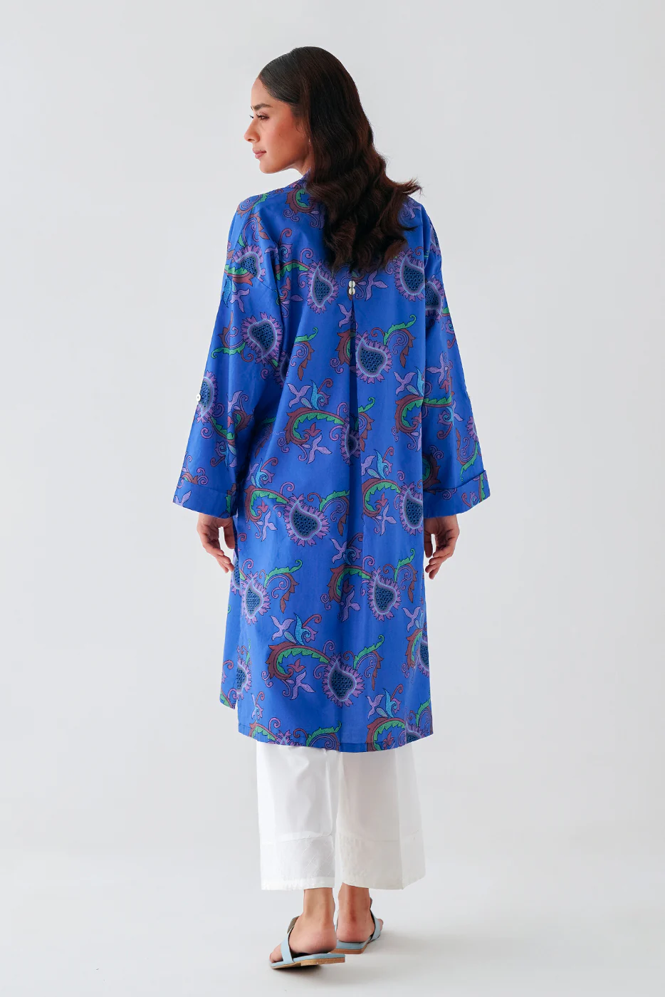 PRINTED CAMBRIC SHIRT (PRET) - Image 2