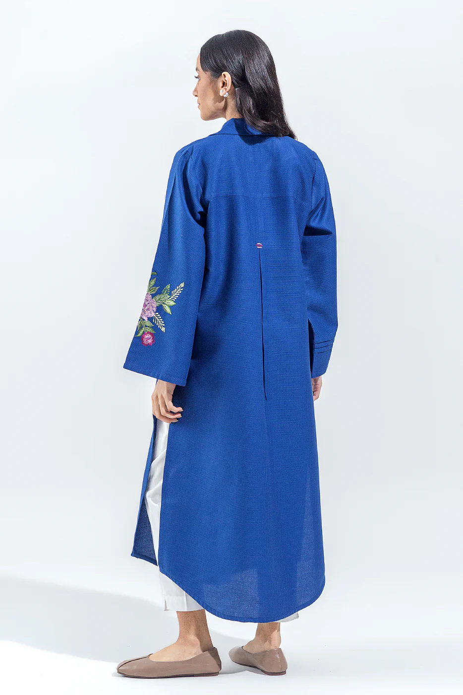 EMBROIDERED DOBBY SHIRT (PRET) - Image 4