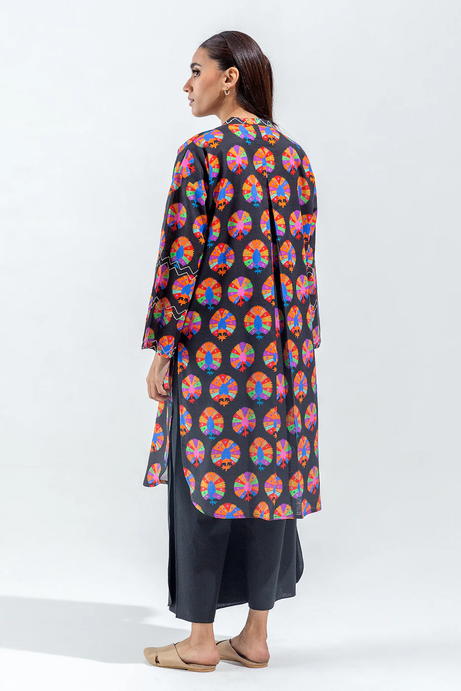 PRINTED SLUB KHADDAR SHIRT (PRET) - Image 5