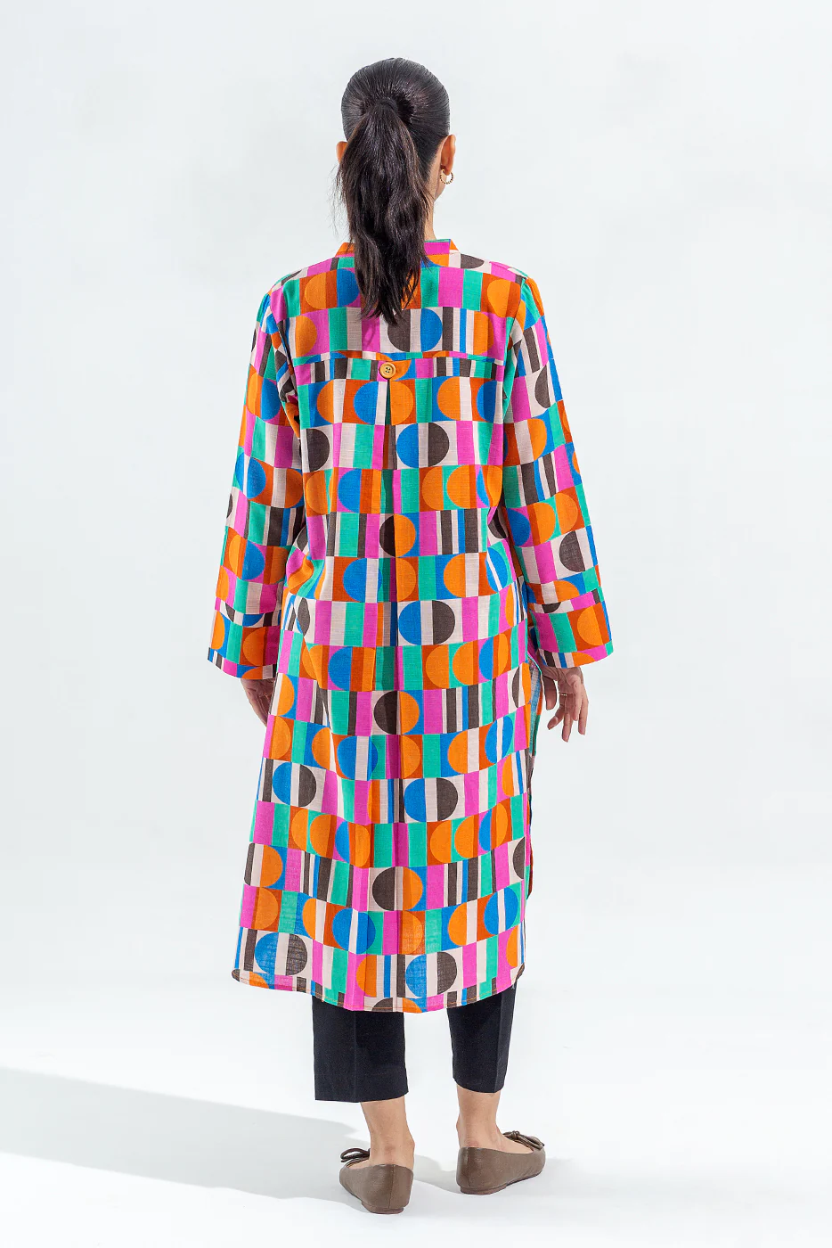 PRINTED SLUB KHADDAR SHIRT (PRET) - Image 2