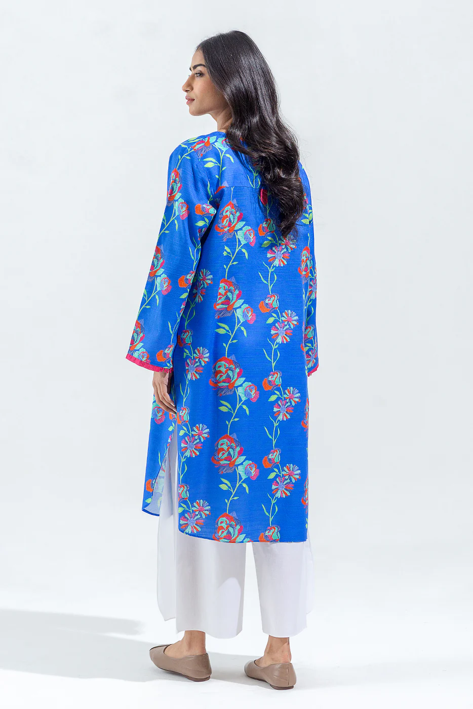 PRINTED SLUB KHADDAR SHIRT (PRET) - Image 2