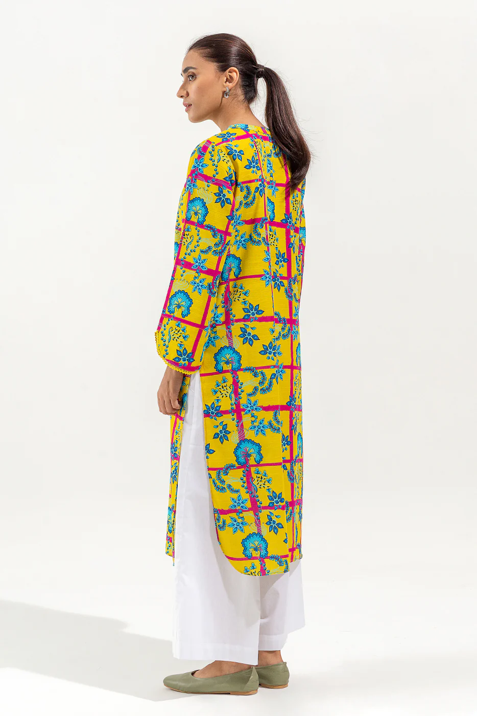 PRINTED KHADDAR SHIRT (PRET) - Image 3
