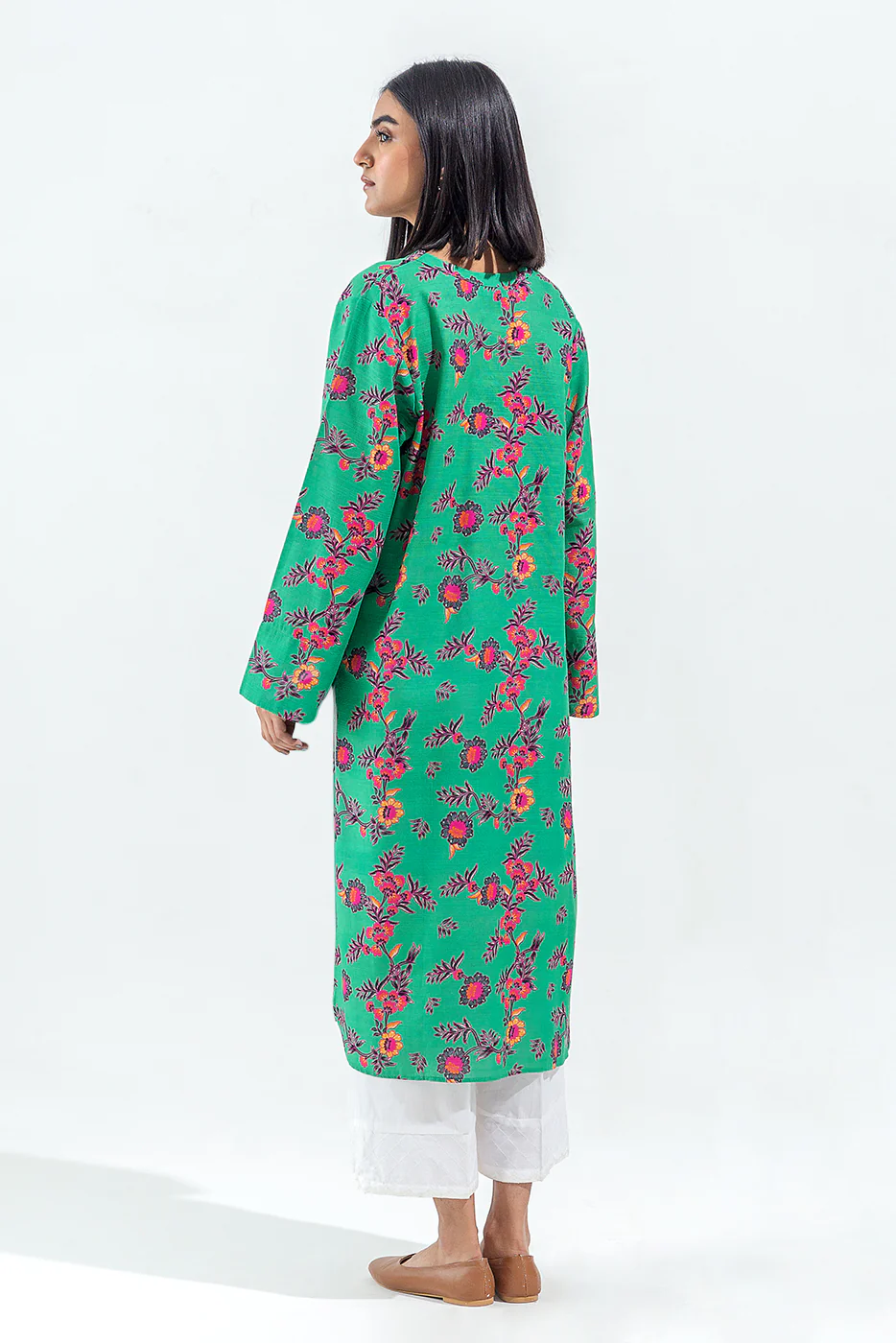 PRINTED SLUB KHADDAR SHIRT (PRET) - Image 4