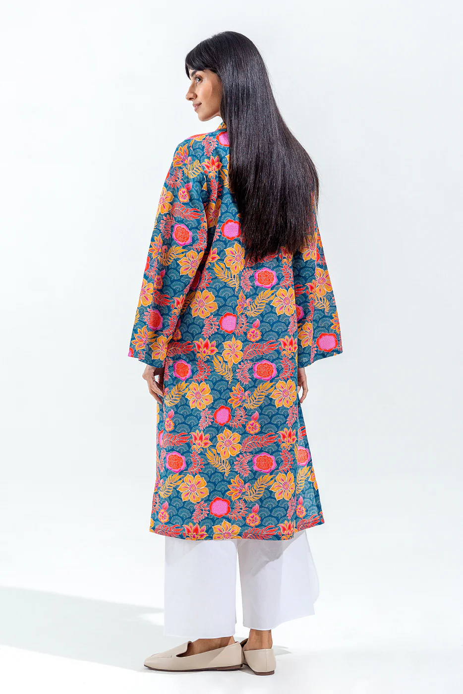 PRINTED SLUB KHADDAR SHIRT (PRET) - Image 4