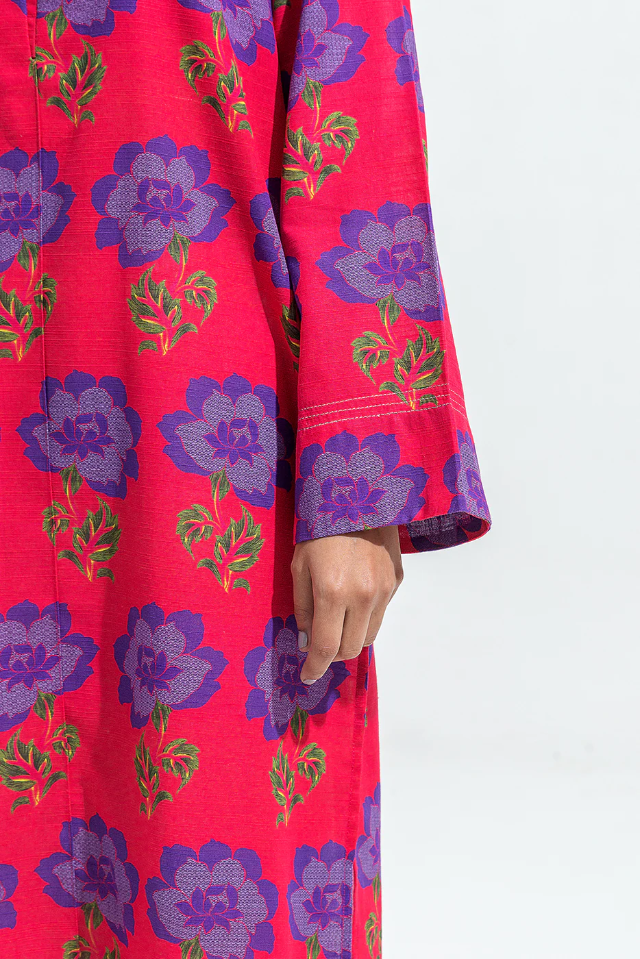 PRINTED SLUB KHADDAR SHIRT (PRET) - Image 4