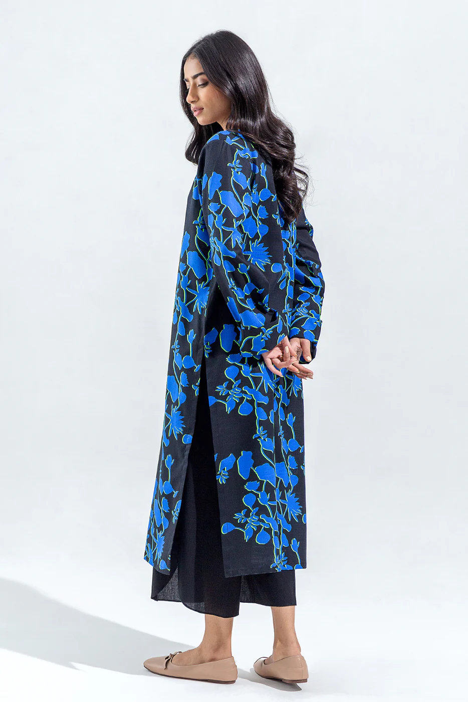 PRINTED SLUB KHADDAR SHIRT (PRET) - Image 3