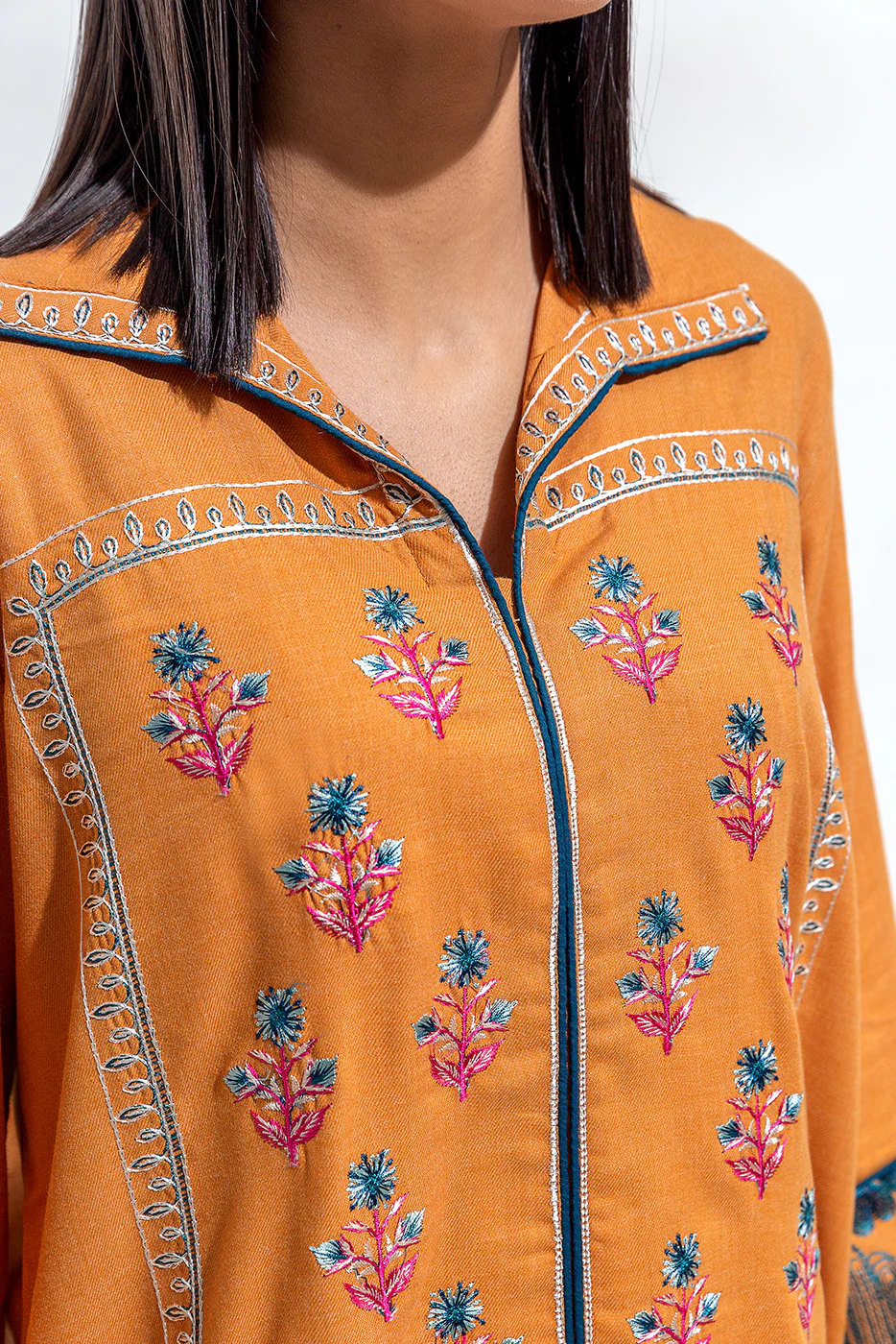 EMBROIDERED TWILL SHIRT(PRET) - Image 4