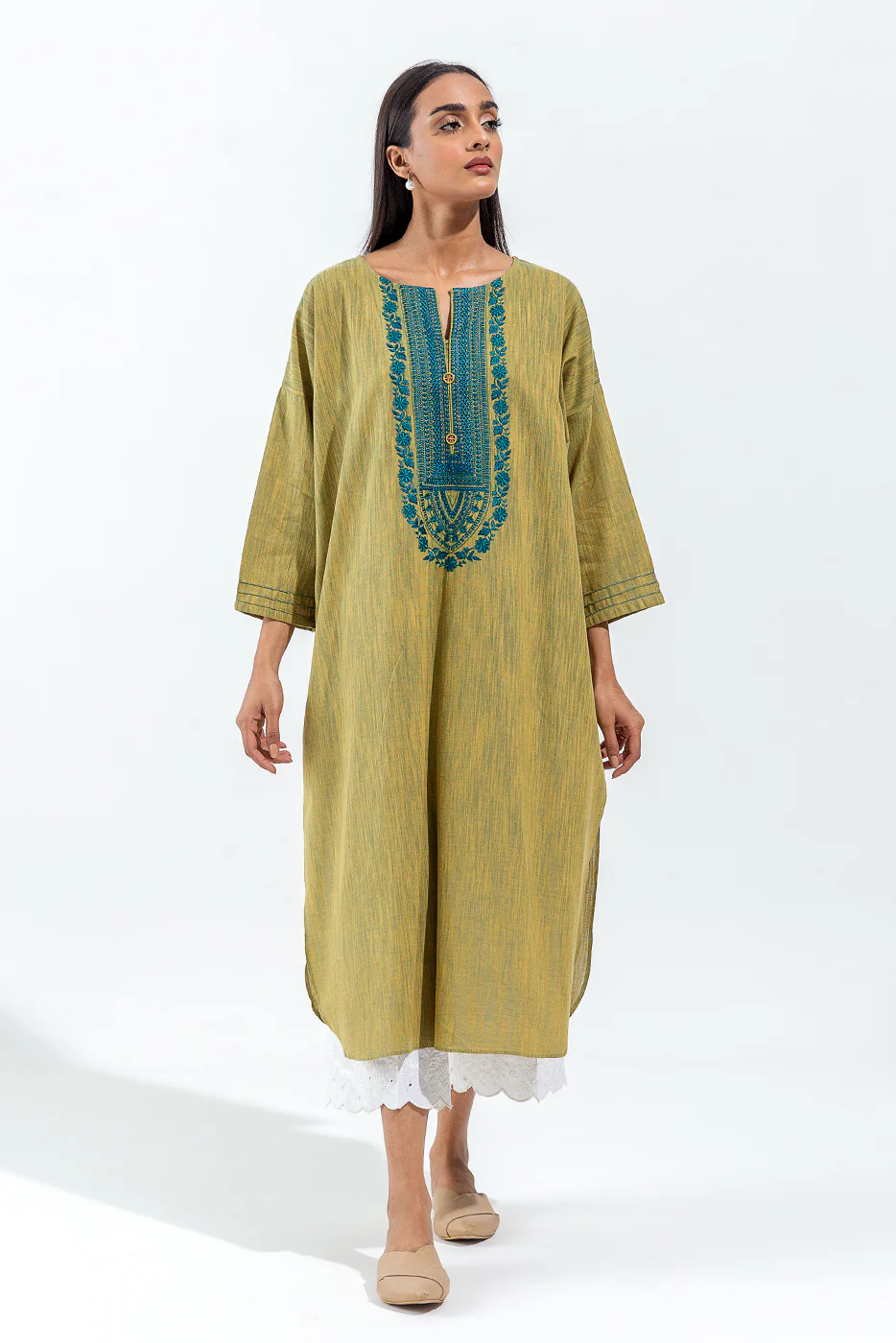 BOXY YARN DYED SHIRT (PRET) - Image 2