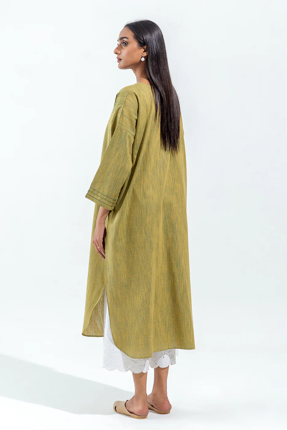 BOXY YARN DYED SHIRT (PRET) - Image 3