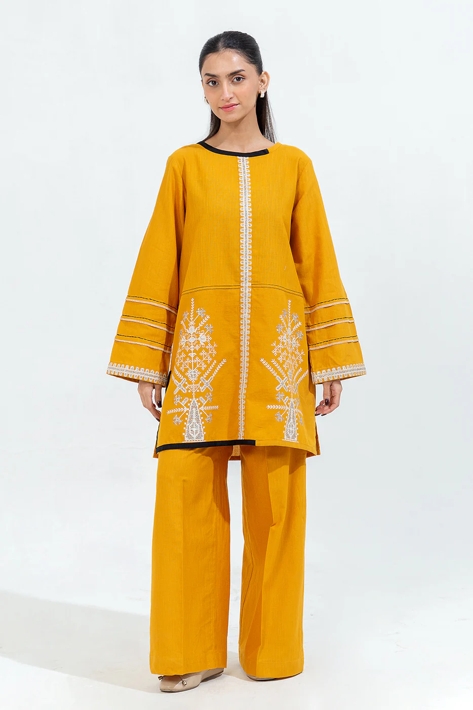 2 PIECE EMBROIDERED KHADDAR SUIT (PRET) - Image 5