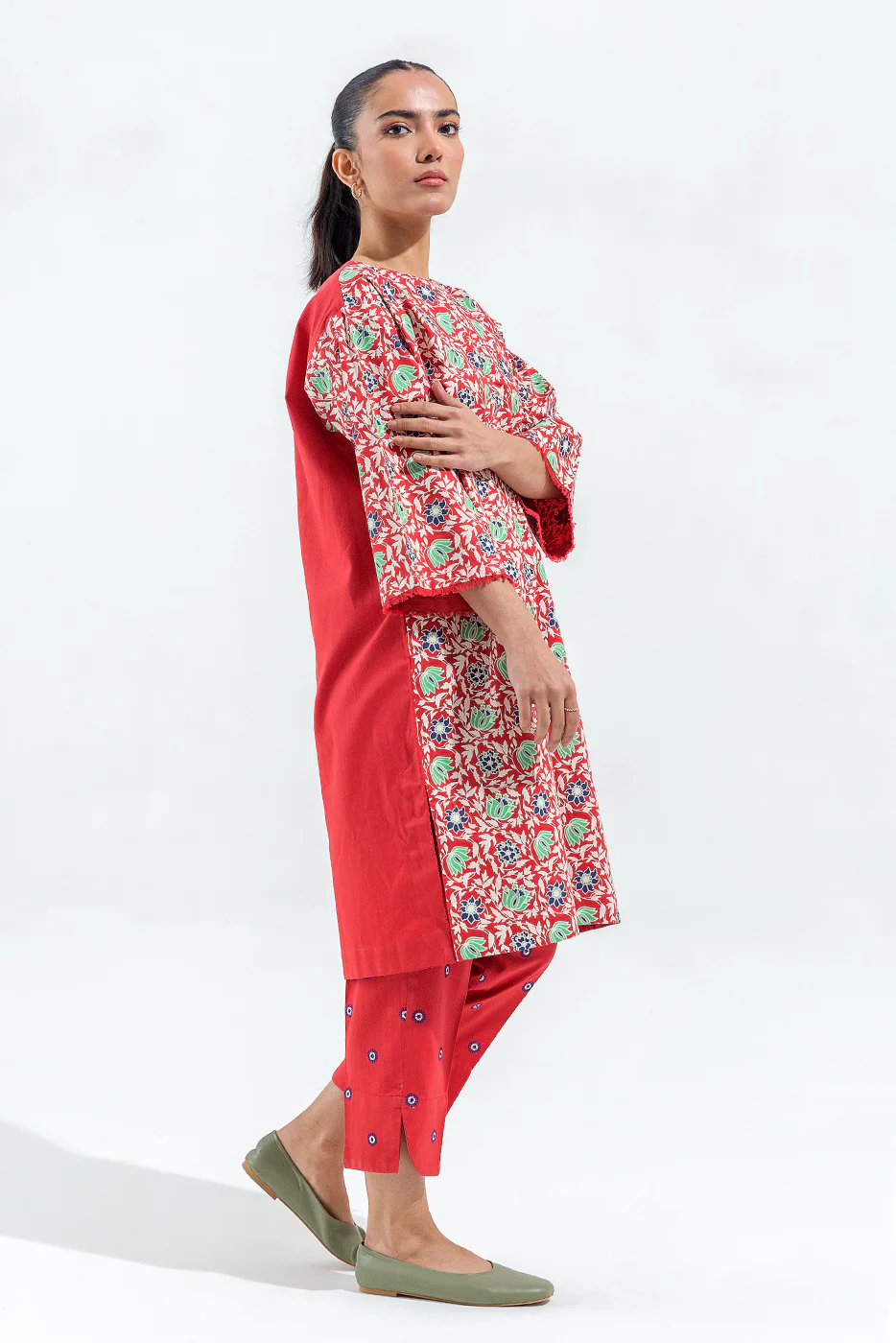 PRINTED SELF JACQUARD SHIRT (PRET) - Image 2