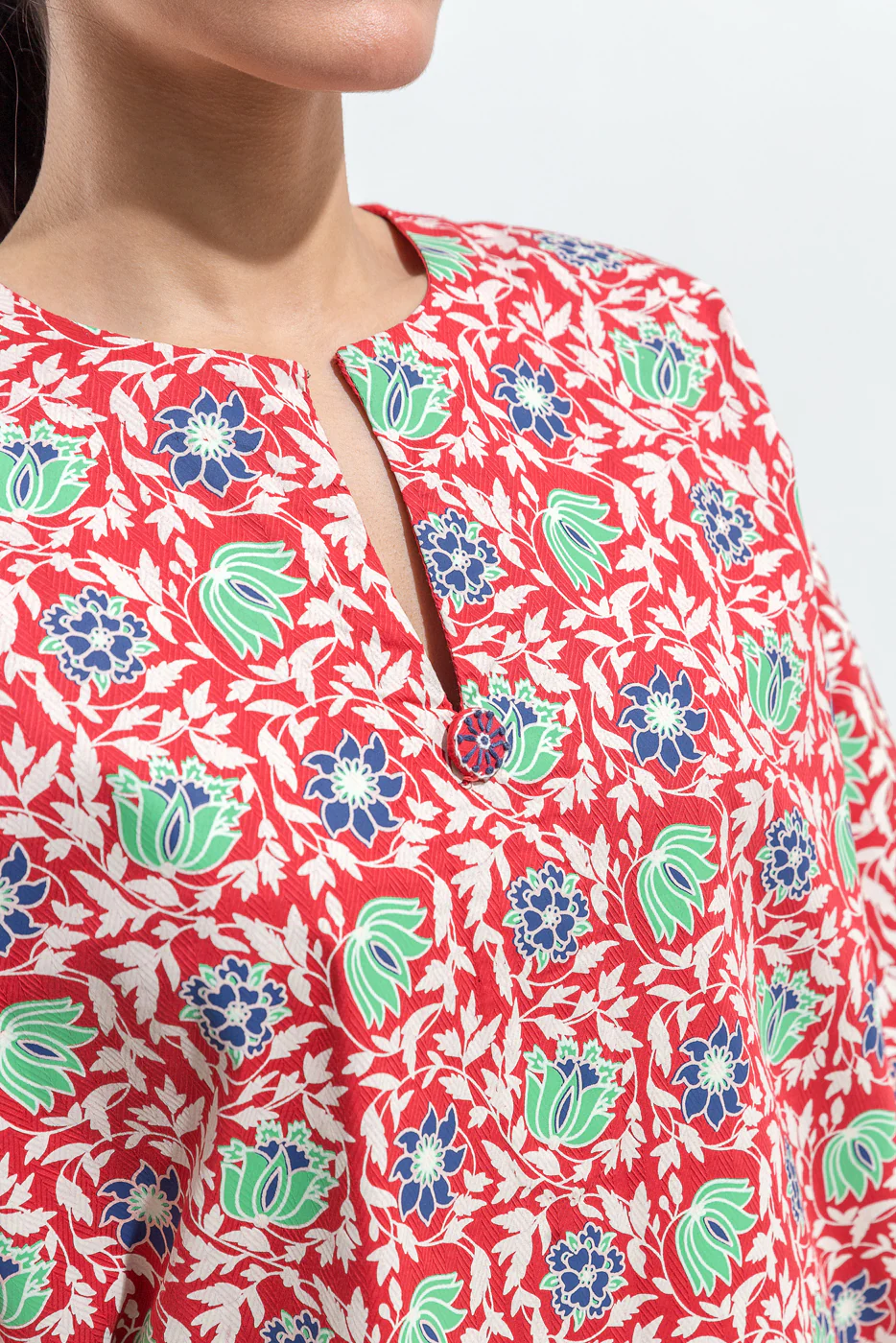 PRINTED SELF JACQUARD SHIRT (PRET) - Image 8