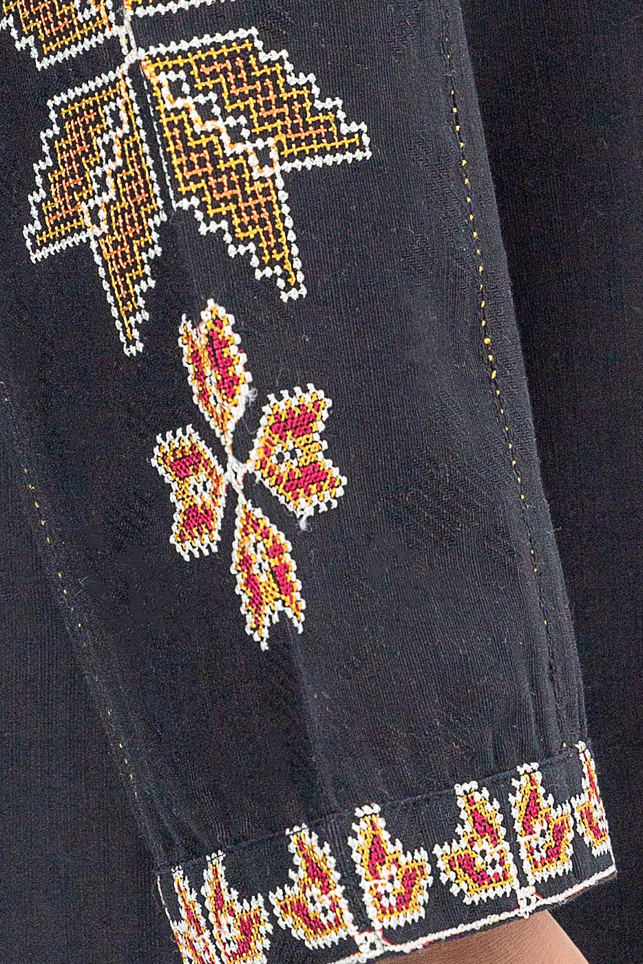 EMBROIDERED KHADDAR JACQUARD SHIRT (PRET) - Image 4
