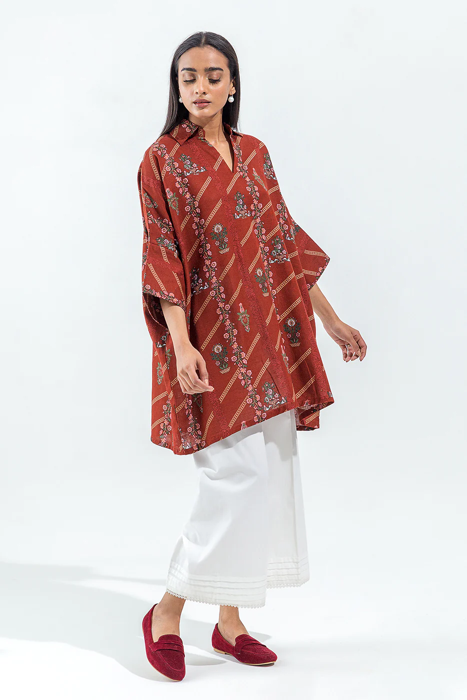 PRINTED KHADDAR SHIRT (PRET) - Image 4