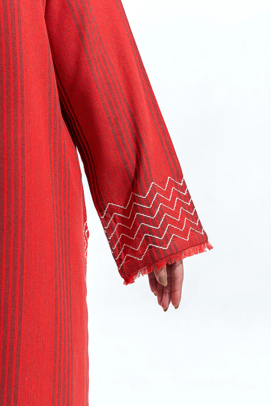 EMBROIDERED YARN DYED SHIRT (PRET) - Image 2