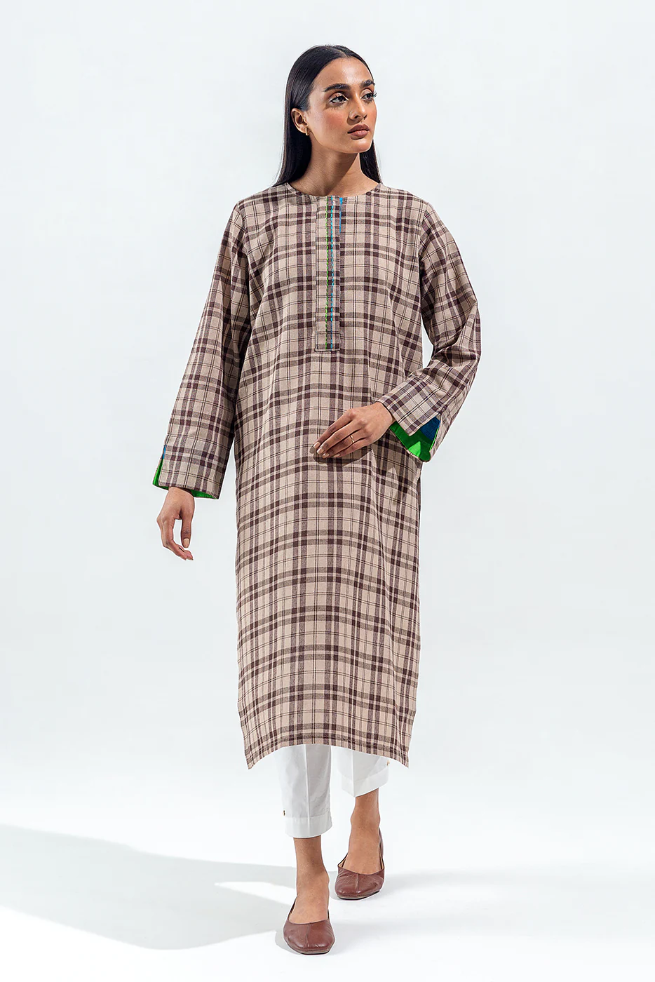 BASIC YARN DYED SHIRT (PRET) - Image 2