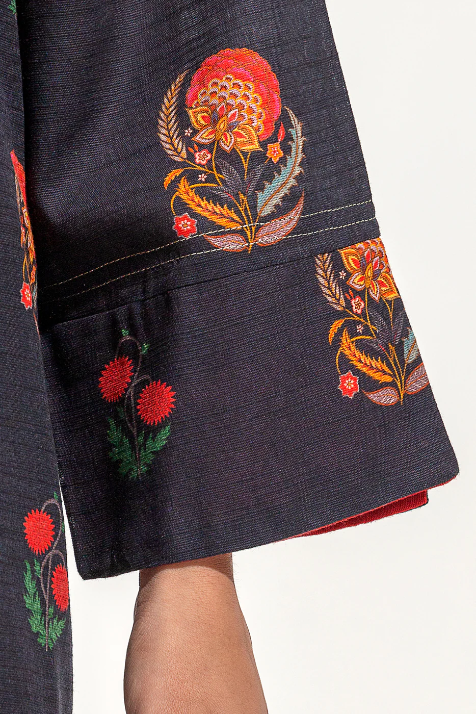 PRINTED KHADDAR SHIRT (PRET) - Image 2