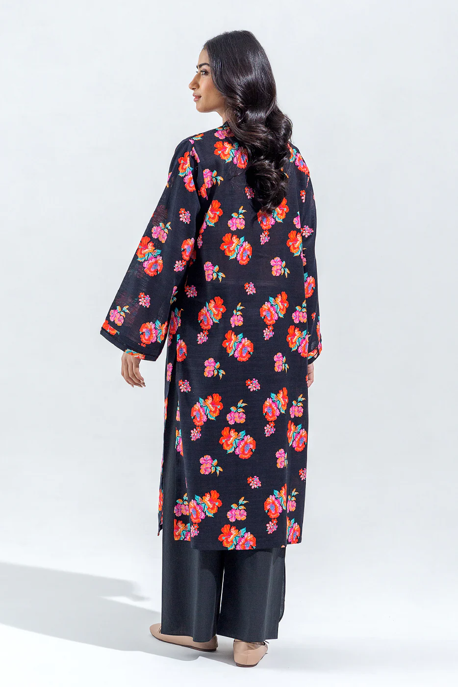 PRINTED SLUB KHADDAR SHIRT (PRET) - Image 3