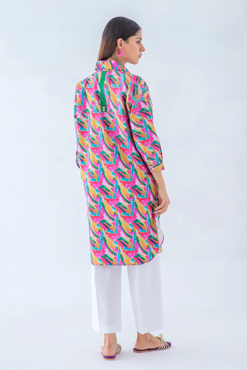 PRINTED POPLIN SHIRT (PRET) - Image 4