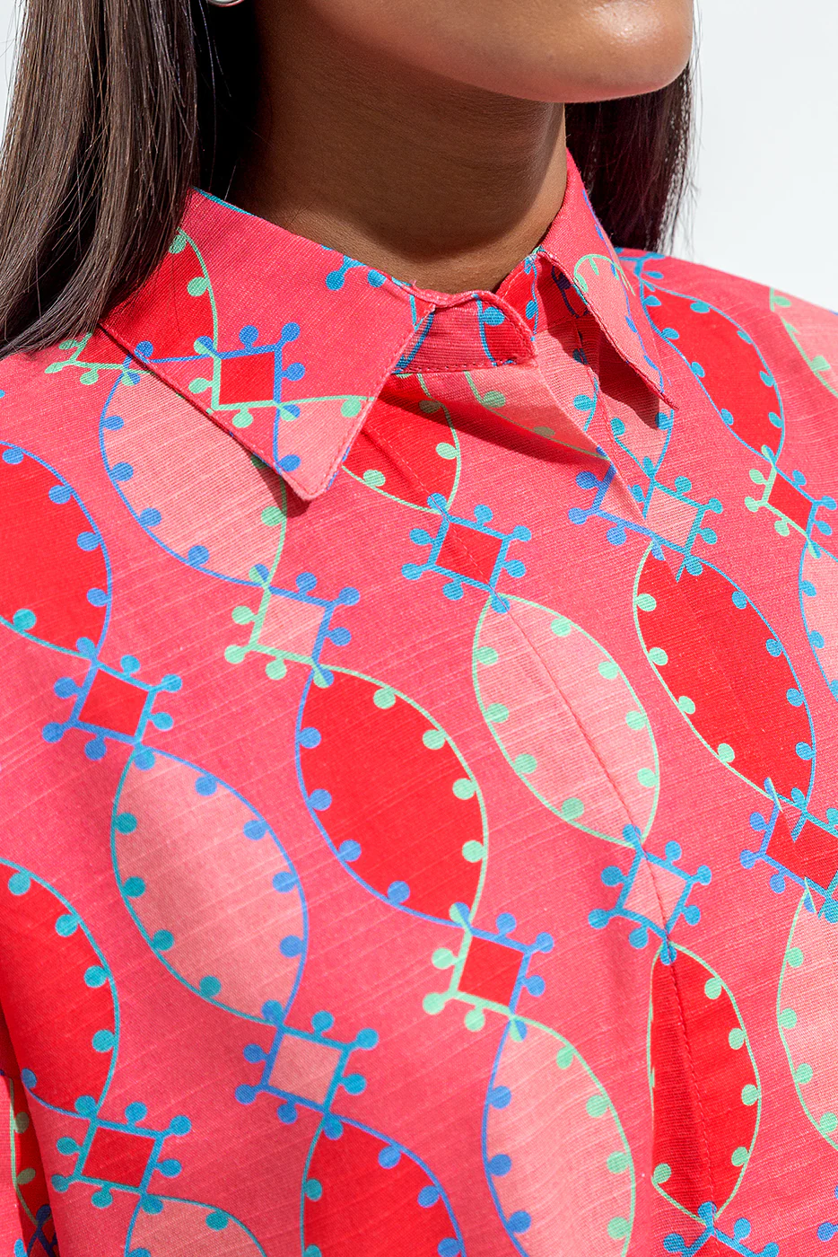 BASIC SLUB KHADDAR TUNIC (PRET) - Image 4