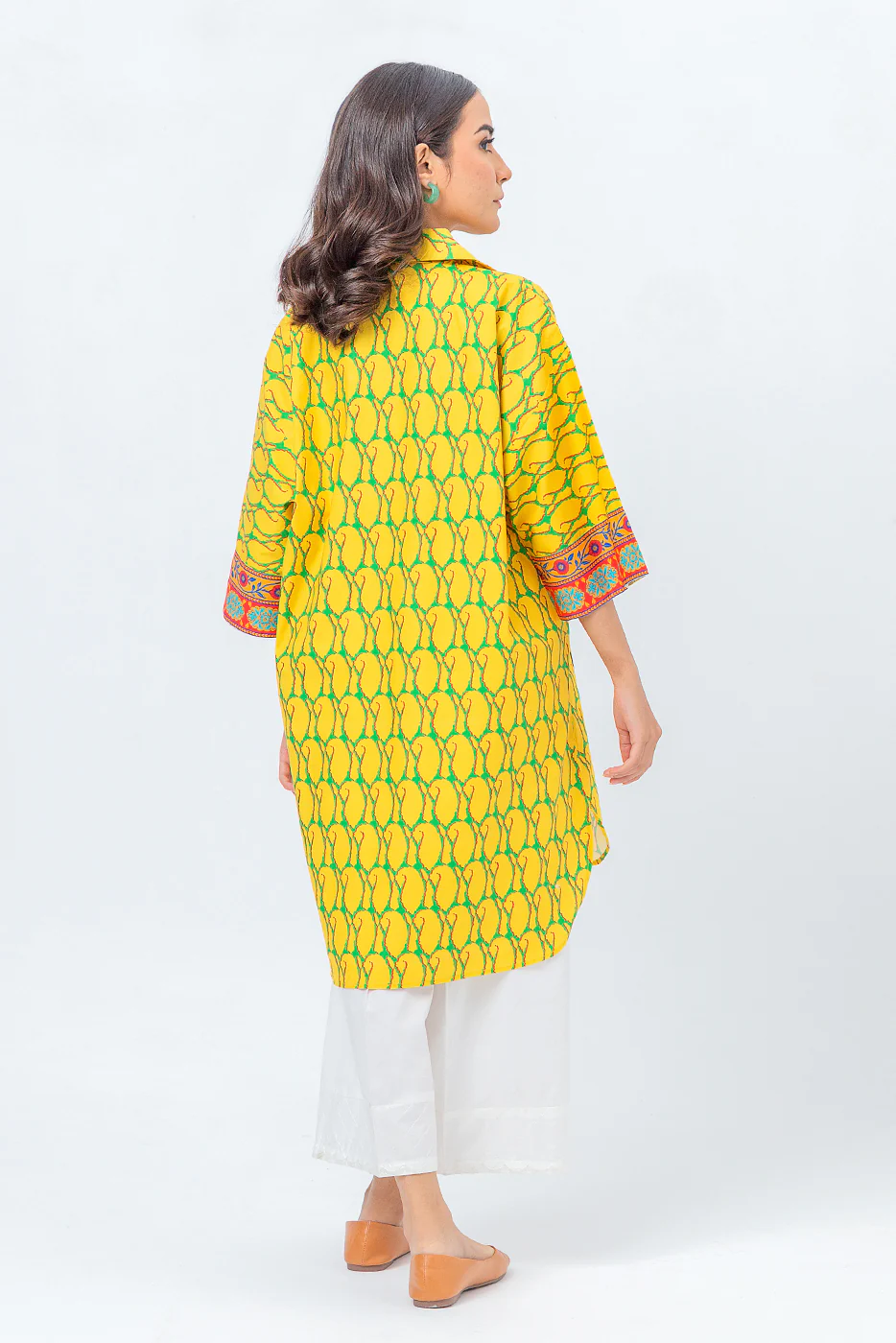 PRINTED POPLIN SHIRT (PRET) - Image 3