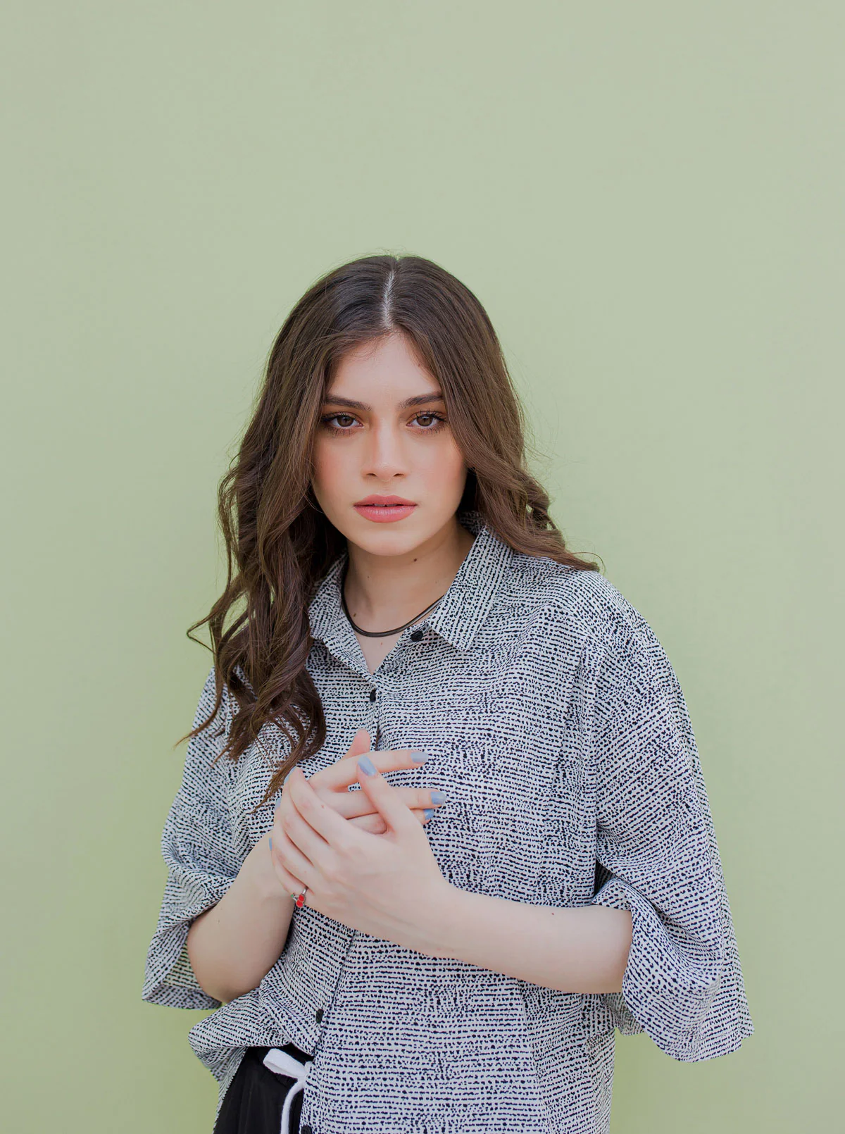 PRINTED PETAL SLEEVE TOP - Image 2