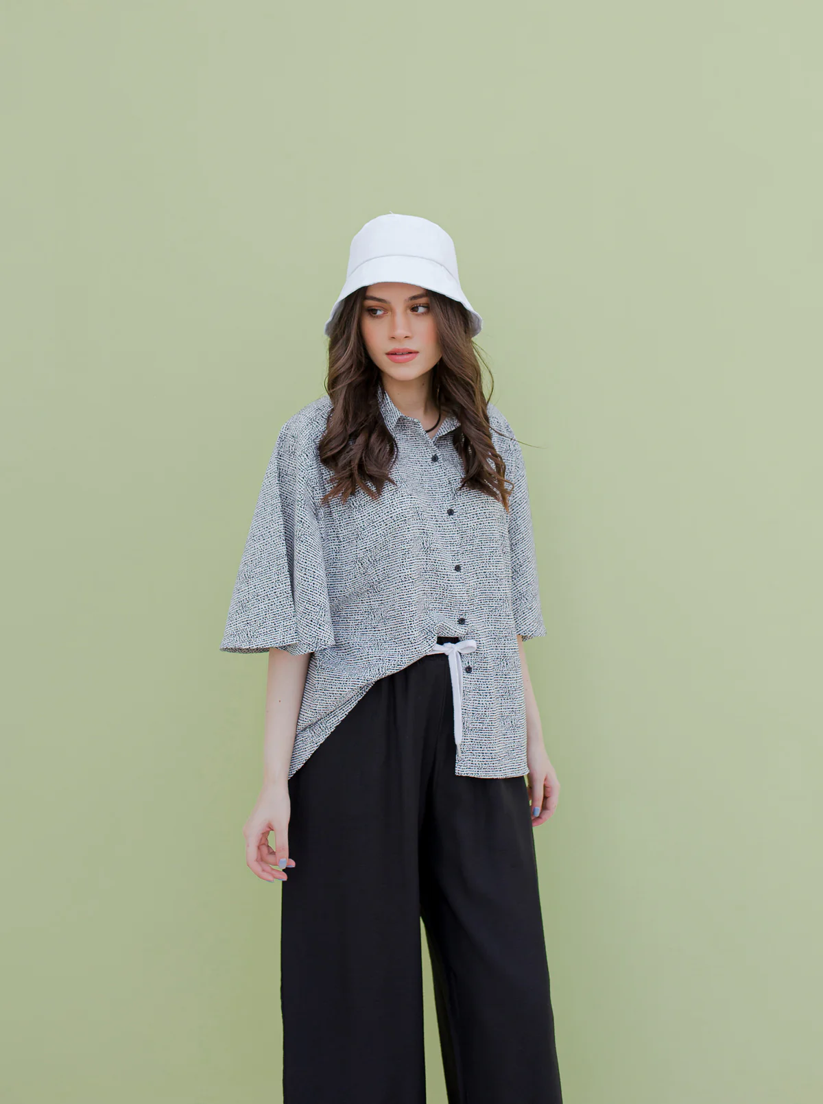 PRINTED PETAL SLEEVE TOP - Image 3