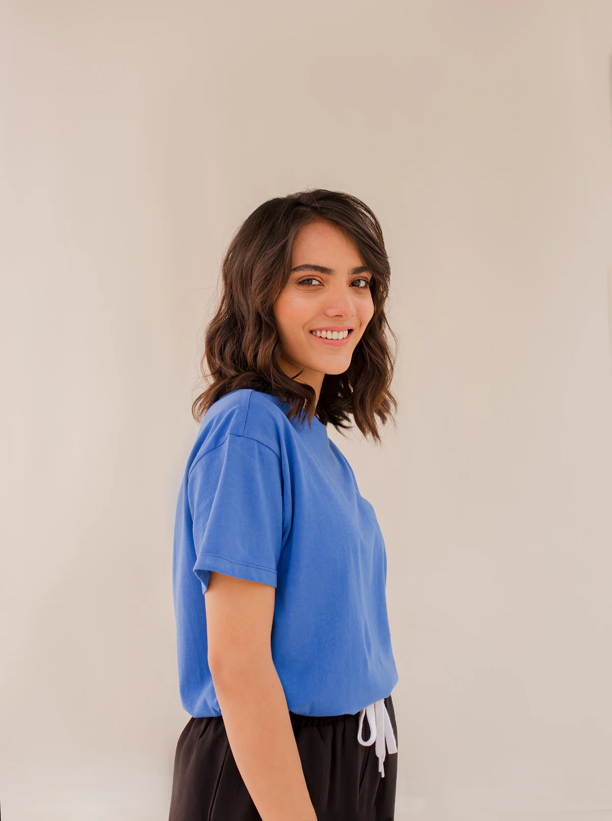 BLUE REGULAR FIT T-SHIRT - Image 3