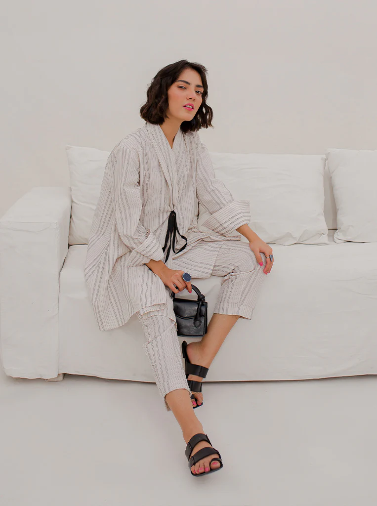 SHAWL COLLAR COORD SET - Image 3