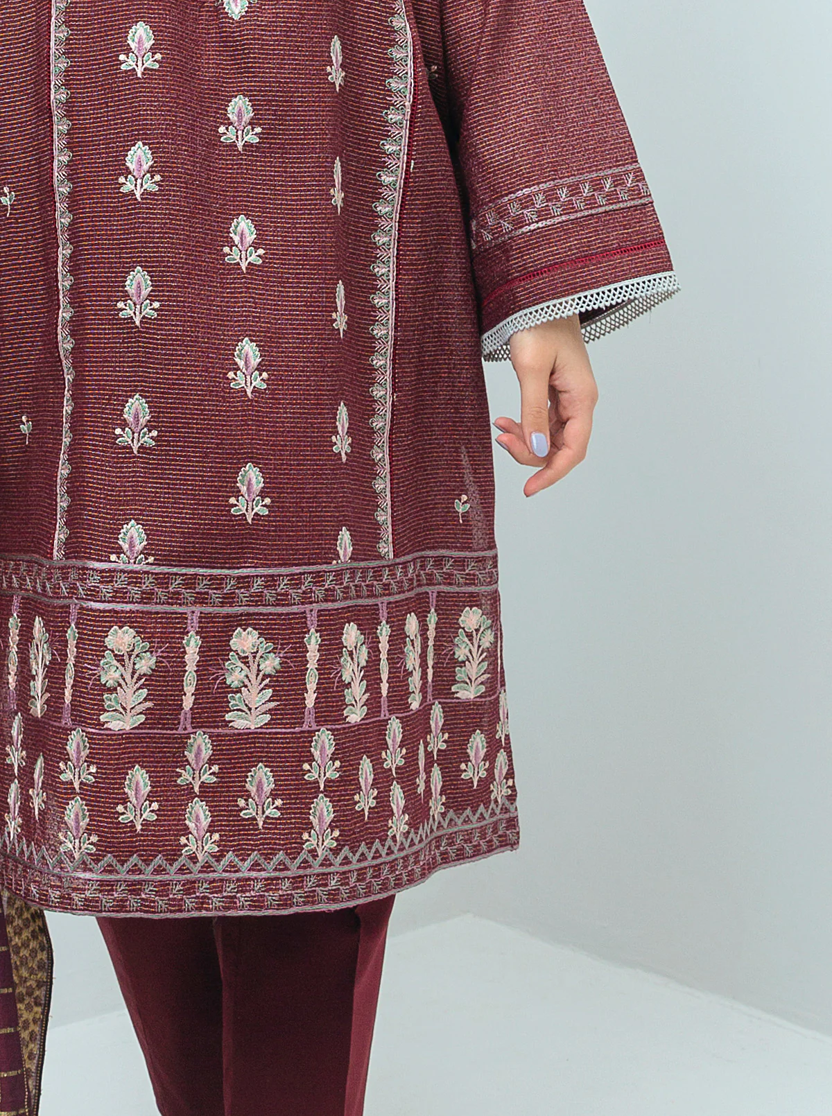 EMBROIDERED SHIRT WITH DUPATTA - Image 4