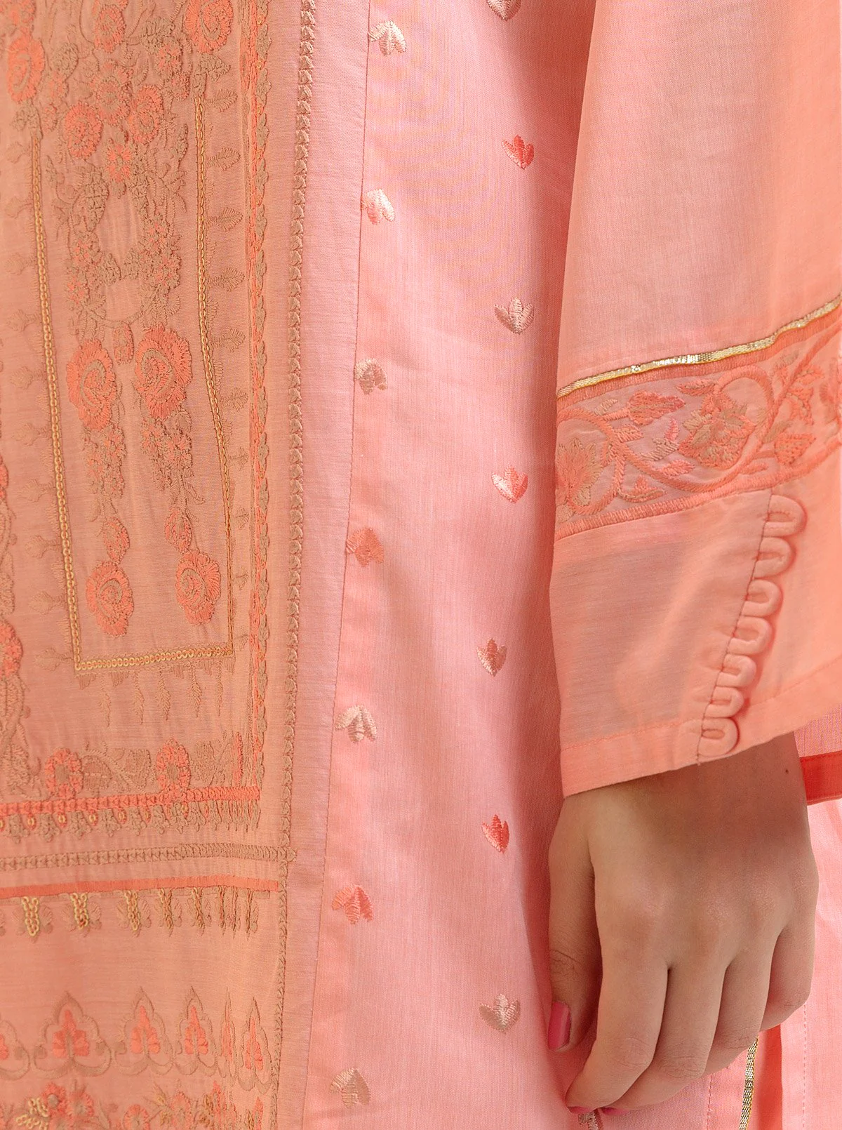 EMBROIDERED SHIRT WITH DUPATTA - Image 4